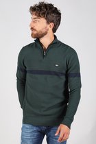 Gabbiano Trui Tricot Schipperstrui Met Ribstructuur 611716 Forest Green 511 Mannen Maat - M