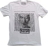 Nine Inch Nails Heren Tshirt -S- Head Like A Hole Wit