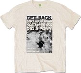 The Beatles - Rooftop Shot Heren T-shirt - M - Creme