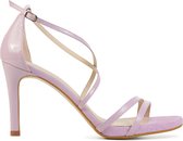 Lodi Sandalen Dames / Damesschoenen - Suède - Blokhak hoogte 8 cm - Inriko - Lila - Maat 36