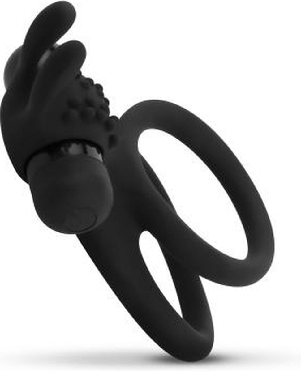 Easytoys Men Only - Share Ring - Double Cockring Vibrant Avec Oreilles De  Lapin - Gode