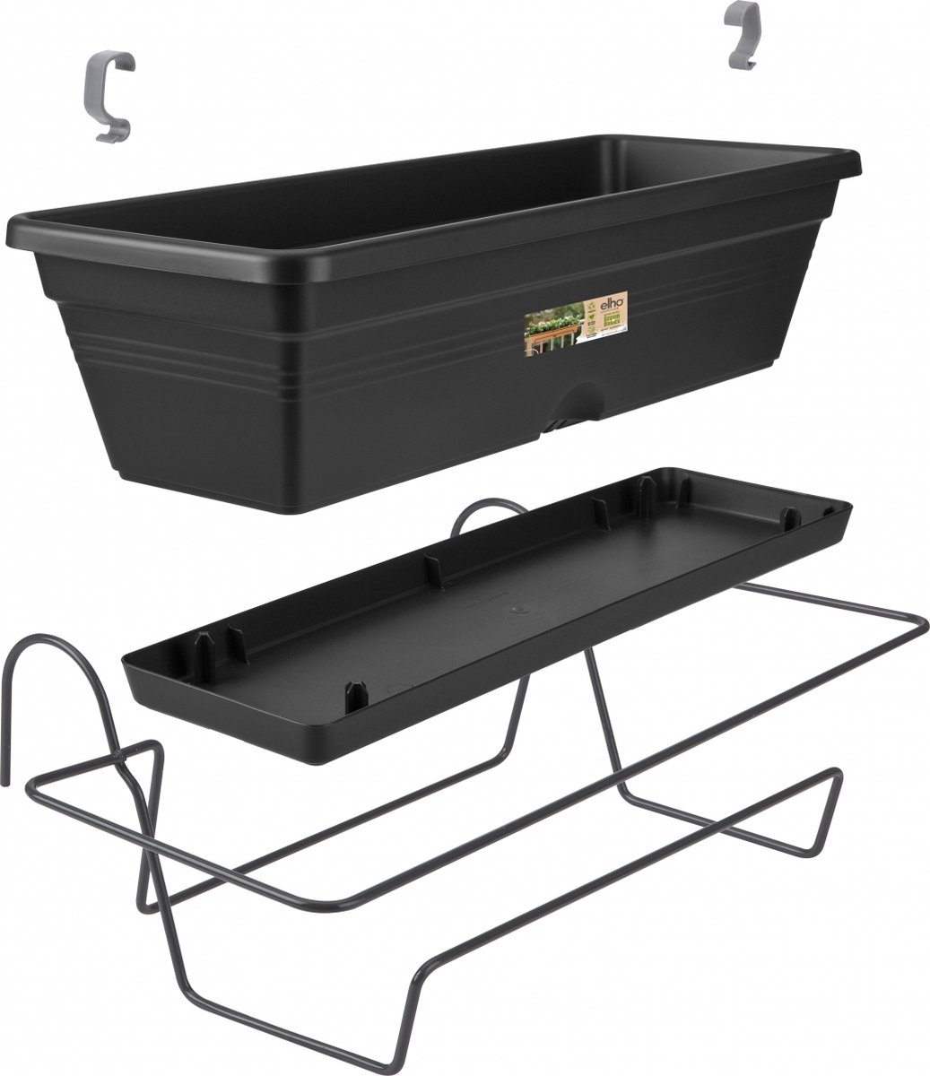 Elho Green Basics Balcony Planter Allin1 50 - For Outdoor Balcony