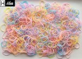 Hisa - Pastel gekleurde mini haarelastiekjes - Elastiek Haar Accessoires ca 1000 stuks