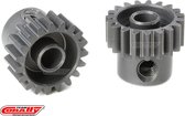 Team Corally - 48 DP Motortandwiel - Kort - Hard geanodiseerd AL7075 - 19 Tanden - Motoras dia. 3.17mm