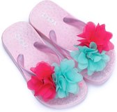 Zebra Slipper lichtroze mini - LAATSTE MAAT 22,5-23,5