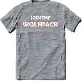 Saitama T-Shirt | Join the wolfpack Crypto ethereum Heren / Dames | bitcoin munt cadeau - Donker Grijs - Gemaleerd - 3XL