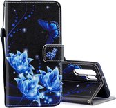 Huawei P30 Pro Hoesje - Mobigear - Design Serie - Kunstlederen Bookcase - Flowers - Hoesje Geschikt Voor Huawei P30 Pro