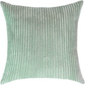 Kussenhoes 45x45 cm - Grijzig Groen - Kussenhoesje - Kussen Hoes - Woonkamer - Decoratie - Bank - Corduroy