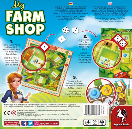 Thumbnail van een extra afbeelding van het spel Pegasus Spiele My Farm Shop