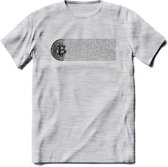 Blockchain - Crypto T-Shirt Kleding Cadeau | Dames / Heren / Unisex | Bitcoin / Ethereum shirt | Grappig Verjaardag kado | BTC Tshirt Met Print | - Licht Grijs - Gemaleerd - XL