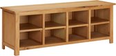 Schoenenrek 114x37x45 cm massief eikenhout