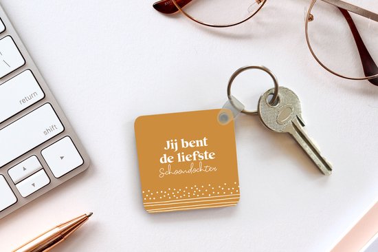 Sleutelhanger - Uitdeelcadeautjes - Familie - Dochter - Spreuken - Plastic