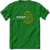 Bitcoin - Crypto T-Shirt Kleding Cadeau | Dames / Heren / Unisex | Bitcoin / Ethereum shirt | Grappig Verjaardag kado | Tshirt Met Print  Prijs - Donker Groen - L