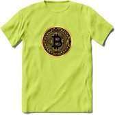 Bit-Coin - Crypto T-Shirt Kleding Cadeau | Dames / Heren / Unisex | Bitcoin / Ethereum shirt | Grappig Verjaardag kado | Tshirt Met Print  Prijs - Groen - XXL