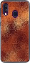 Coque Samsung Galaxy A40 - Rouille - Abstrait - Tôle d'acier - Coque de téléphone en Siliconen