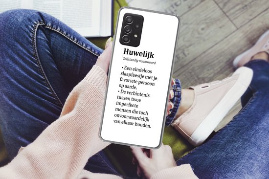 Coque Samsung Galaxy A53 5G - Mariée - Mariage - Citation - Siliconen