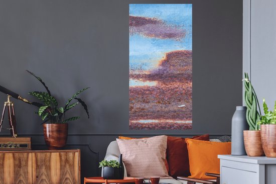 Stickers muraux - Film autocollant - Blauw - Acier - Rouille - 60x120 cm - Film adhésif - Stickers muraux Chambre d'enfant - Papier peint autocollant