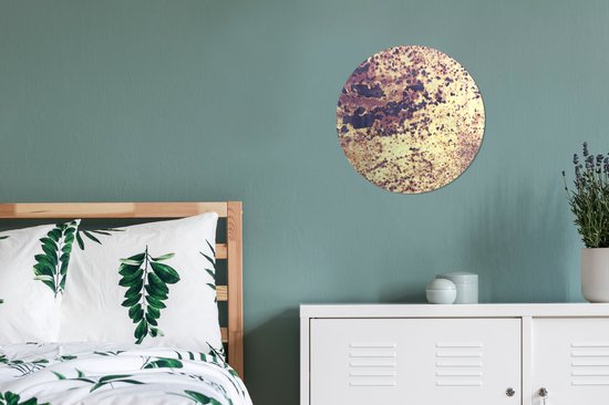 Cercle mural - Cercle mural - Fer - Rouille - Vintage - Aluminium - Dibond - ⌀ 30 cm - Intérieur et Extérieur