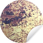 WallCircle - Stickers muraux - Cercle de papier peint - Fer - Rouille - Vintage - ⌀ 30 cm - Cercle mural - Autocollant - Autocollant de papier peint rond