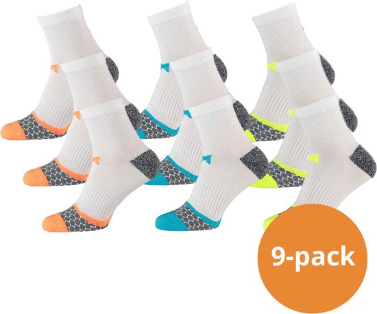 Xtreme Sockswear Hardloop Sokken - 9 paar - Multi Running Socks