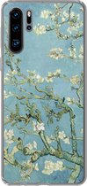 Geschikt voor Huawei P30 Pro hoesje - Amandelbloesem - Van Gogh - Kunst - Siliconen Telefoonhoesje