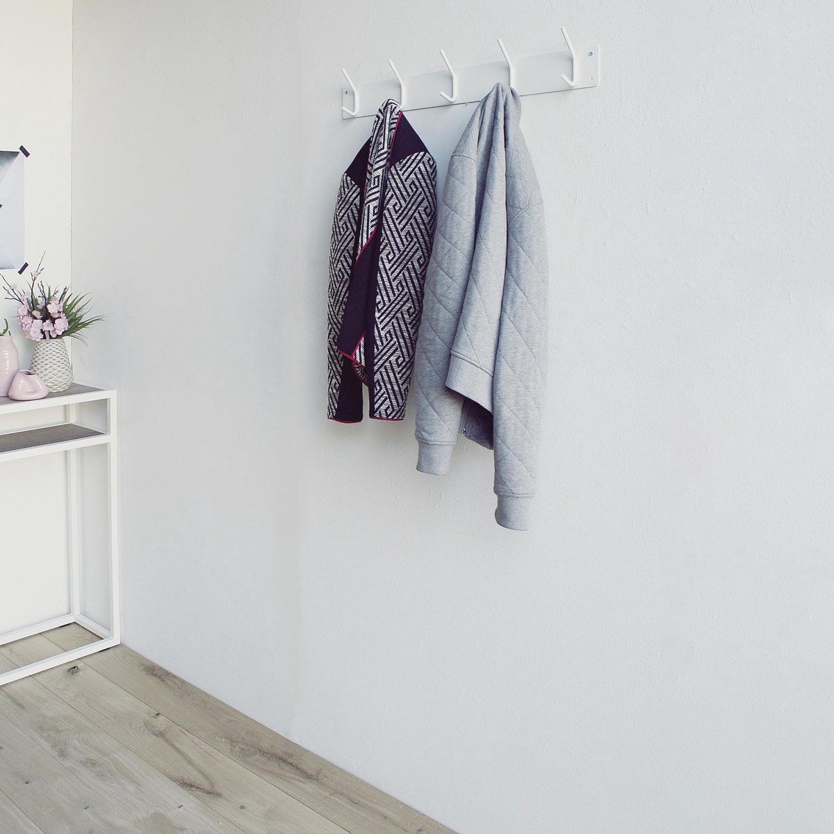 Spinder Design FUSION 5 Wandkapstok Wit bol