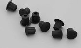 1000 stuks - Ronde Afdekdopjes voor Boorgaten - 5mm - Zwart