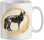 Mok ' Wolf 2,4' | Dierenliefhebber | Kadootje voor hem| Kadootje voor haar