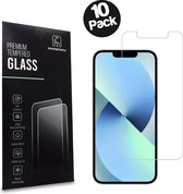 iPhone 13 Screenprotector Tempered Glass Met Notch - Beschermglas Voor iPhone 13 Met Inham - 10 Stuks - Smartphonica