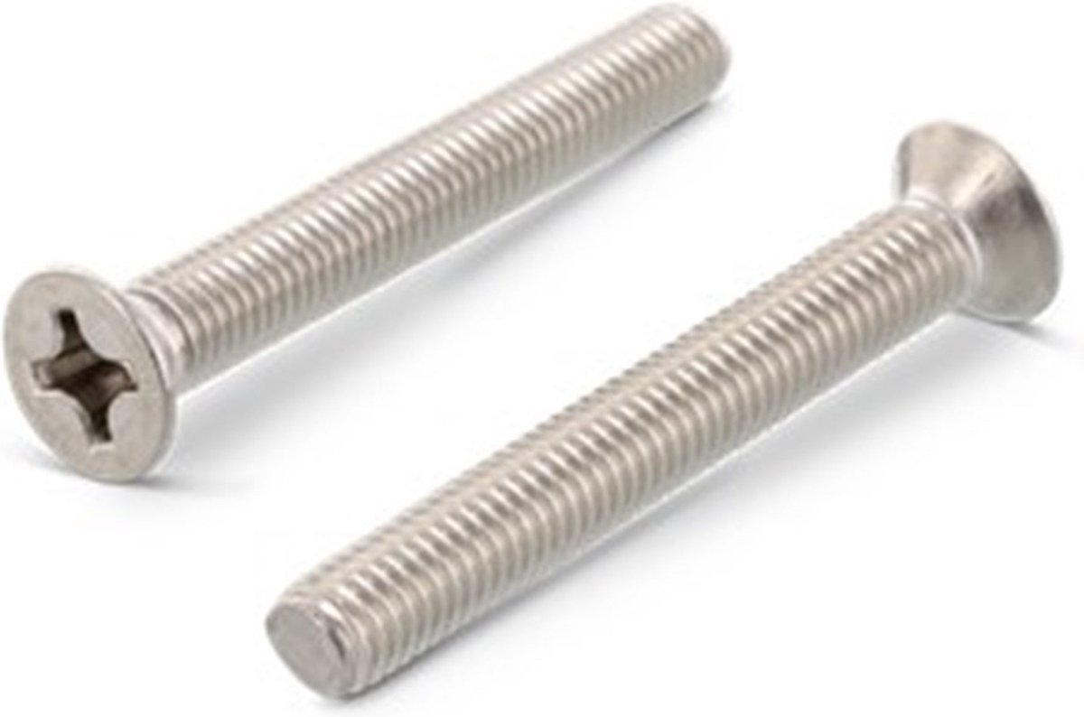 Metaalschroef Din965Ph M6X70Mm Vk RVS A2 - 200 stuks