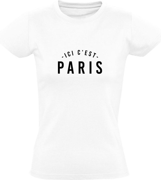 Adelaide medaillewinnaar Scenario Ici c'est Paris | Dames T-shirt | Wit | This is | Dit is Parijs | Le France  | Frans |... | bol.com