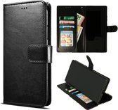 HB Hoesje Geschikt voor Samsung Galaxy S22 Zwart - Portemonnee Book Case - Kaarthouder & Magneetlipje