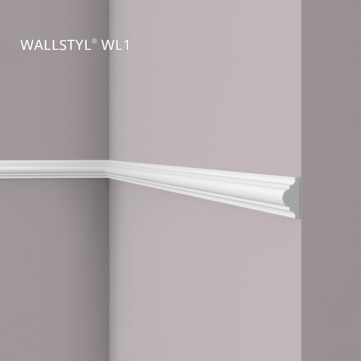 Wandlijst NMC WL1 WALLSTYL Noel Marquet Sierlijst Lijstwerk tijdeloos klassieke stijl wit 2 m