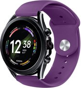 Siliconen Smartwatch bandje - Geschikt voor  Fossil Gen 6 - 44mm sport band - paars - Strap-it Horlogeband / Polsband / Armband