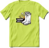 Fishing Boots - Vissen T-Shirt | Grappig Verjaardag Vis Hobby Cadeau Shirt | Dames - Heren - Unisex | Tshirt Hengelsport Kleding Kado - Groen - M