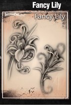 Wiser's Airbrush TattooPro Stencil - Fancy Lily