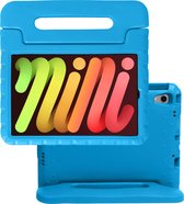 Hoesje Geschikt voor iPad Mini 6 Hoesje Kinderhoes Shockproof Hoes Kids Case - Blauw