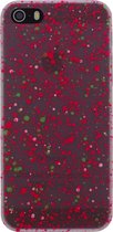 Apple iPhone 5/5s/SE Hoesje - Xccess - Spray Paint Serie - Hard Kunststof Backcover - Roze - Hoesje Geschikt Voor Apple iPhone 5/5s/SE