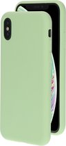 Apple iPhone X/10 Hoesje - Mobiparts - Serie - Siliconen Backcover - Groen - Hoesje Geschikt Voor Apple iPhone X/10