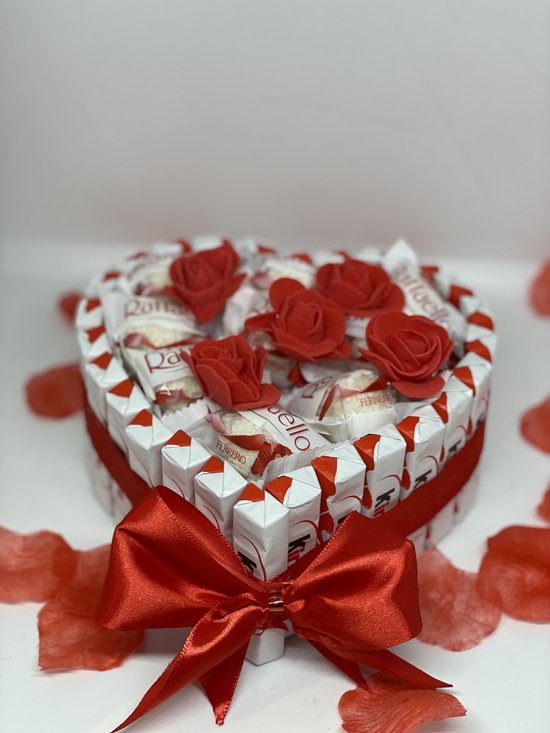 Coeur cadeau en chocolat - Raffaello - Cadeau pour la Saint-Valentin - Pour  elle ou