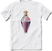 Valentijn love potion T-Shirt | Grappig Valentijnsdag Cadeautje voor Hem en Haar | Dames - Heren - Unisex | Kleding Cadeau | - Wit - M