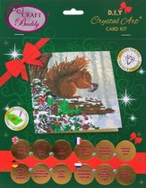 Crystal Card® Squirrel (18x18cm) Eekhoorn