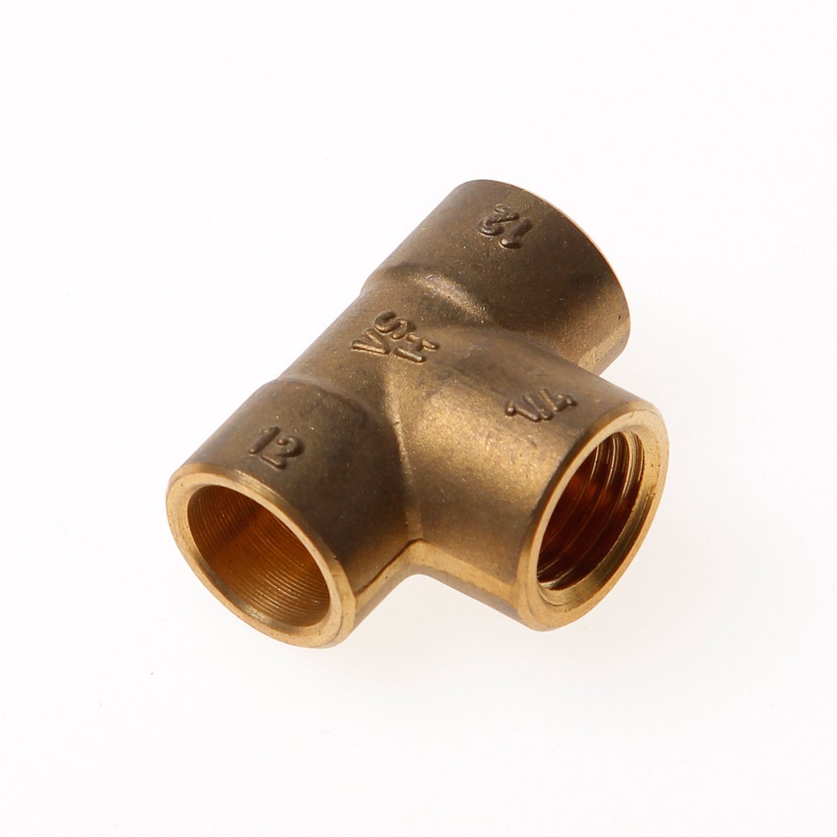 DPS T-stuk kap x binnendraads x kap 12 x 1/4" x 12mm