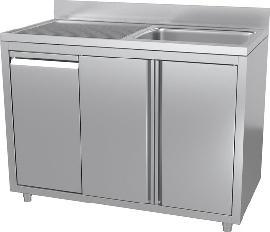 Home Gootstenen Vrijstaande RVS Spoelbak, Aanrecht met Stand, Commerciële 304 Outdoor Gootsteen