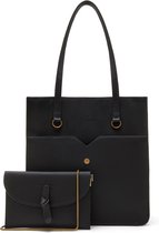 Violet Hamden Essential Bag Dames Shopper Kunstleer - Zwart