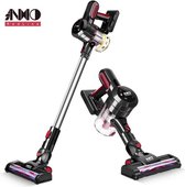 Steelstofzuiger Draadloos | Draadloze Stofzuiger | Dyson Alternatief | Anmo | Stofzuiger Zonder Zak | 160W | Redline