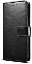 Zwarte Kunstlederen Book Case Samsung Galaxy S21 Plus - Leren Hoesje Samsung Galaxy S21 Plus - Bookcase Samsung Galaxy S21 Plus