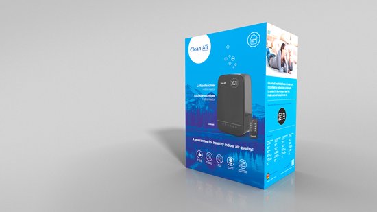 Clean Air Optima® CA-606B - Luchtbevochtiger met Ionisator en Aromatherapie - Geschikt voor Woonkamer, Kantoor, Babykamer, Slaapkamer