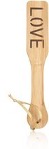 Houten BDSM paddle met LOVE letters - 32 cm