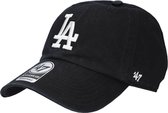 47 Brand MLB Los Angeles Dodgers 47 Clean Up Cap B-RGW12GWS-BKJ, Unisex, Zwart, Pet, maat: One size